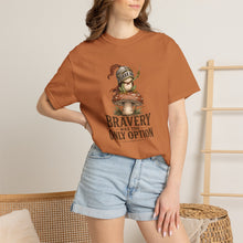 Load image into Gallery viewer, Bravery Was the Only Option Comfort Colors Shirt, Funny Frog Knight Fantasy Graphic Tee
