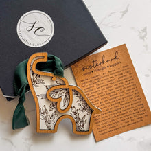 Load image into Gallery viewer, Sisterhood Elephant Ornament | Unity • Strength • Support Story Card