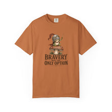 Load image into Gallery viewer, Bravery Was the Only Option Comfort Colors Shirt, Funny Frog Knight Fantasy Graphic Tee - Samantha Cade Collection