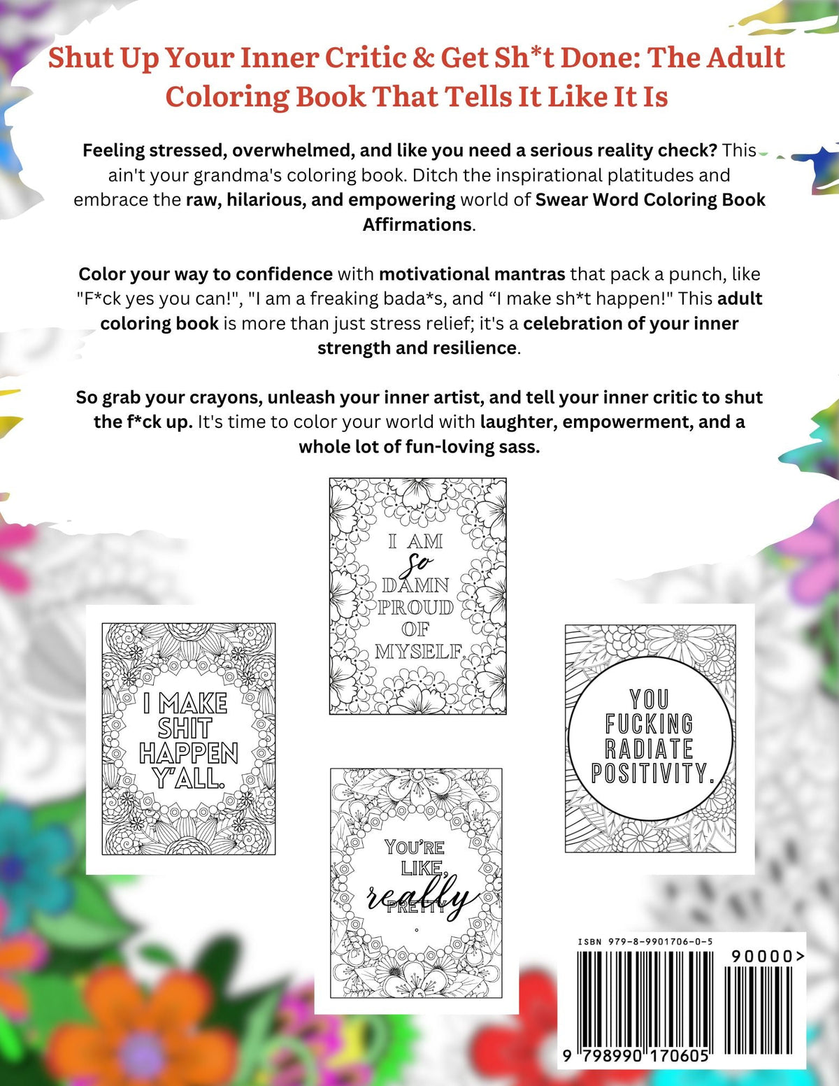 Empowering Sh*t to Color - Adult Curse Word Coloring Book - Samantha Cade Collection