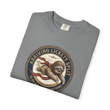 Load image into Gallery viewer, Sloth 'Arriving Lickety Split' Vintage Badge T-Shirt - Samantha Cade Collection