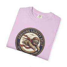 Load image into Gallery viewer, Sloth 'Arriving Lickety Split' Vintage Badge T-Shirt - Samantha Cade Collection