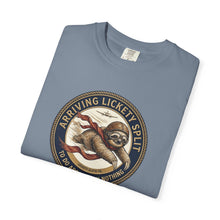 Load image into Gallery viewer, Sloth 'Arriving Lickety Split' Vintage Badge T-Shirt - Samantha Cade Collection