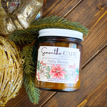 Load image into Gallery viewer, Holly Berries 7oz. Candle - Samantha Cade Collection