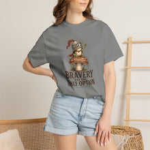 Load image into Gallery viewer, Bravery Was the Only Option Comfort Colors Shirt, Funny Frog Knight Fantasy Graphic Tee
