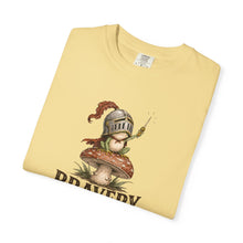 Load image into Gallery viewer, Bravery Was the Only Option Comfort Colors Shirt, Funny Frog Knight Fantasy Graphic Tee
