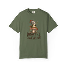 Load image into Gallery viewer, Bravery Was the Only Option Comfort Colors Shirt, Funny Frog Knight Fantasy Graphic Tee
