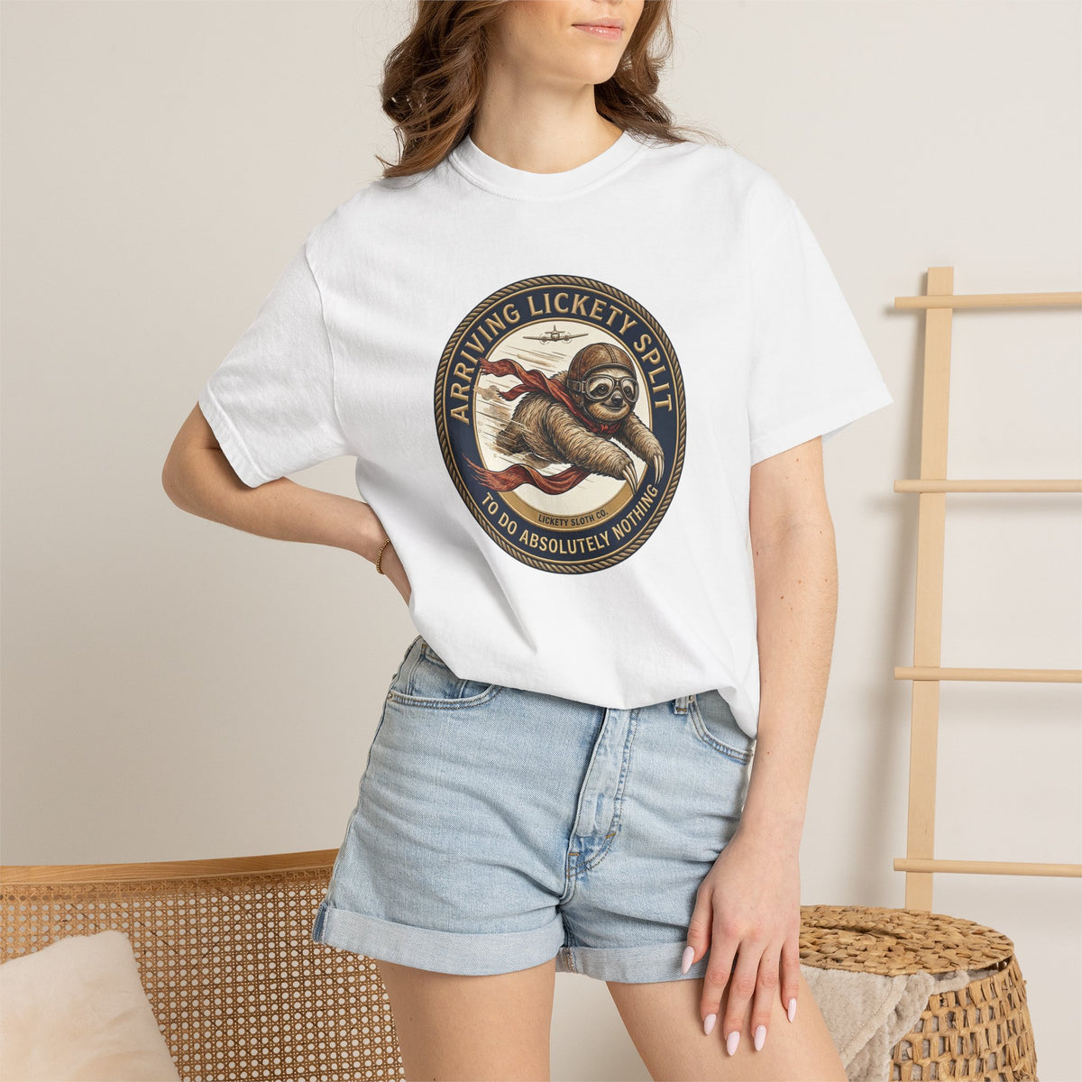 Arriving Lickety Split vintage sloth graphic T-shirt