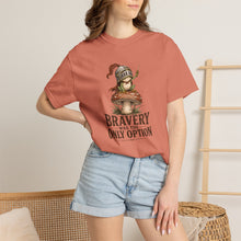 Load image into Gallery viewer, Bravery Was the Only Option Comfort Colors Shirt, Funny Frog Knight Fantasy Graphic Tee
