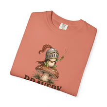 Load image into Gallery viewer, Bravery Was the Only Option Comfort Colors Shirt, Funny Frog Knight Fantasy Graphic Tee
