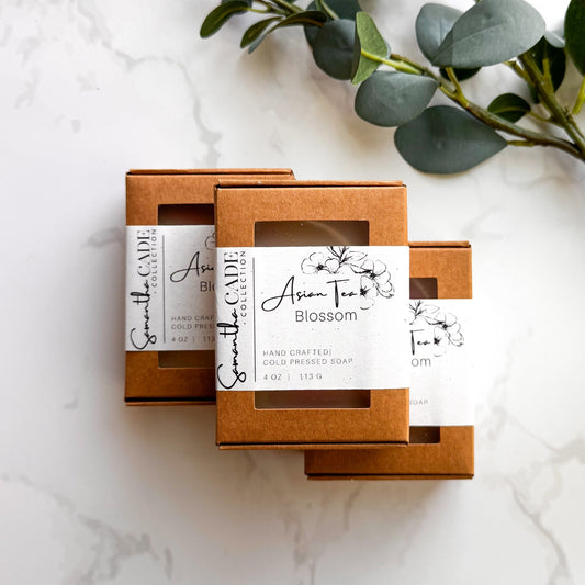 Asian Tea Blossom Cold-Process Soap - Samantha Cade Collection
