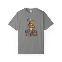 Load image into Gallery viewer, Bravery Was the Only Option Comfort Colors Shirt, Funny Frog Knight Fantasy Graphic Tee - Samantha Cade Collection
