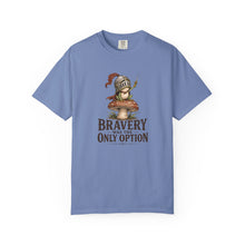 Load image into Gallery viewer, Bravery Was the Only Option Comfort Colors Shirt, Funny Frog Knight Fantasy Graphic Tee - Samantha Cade Collection
