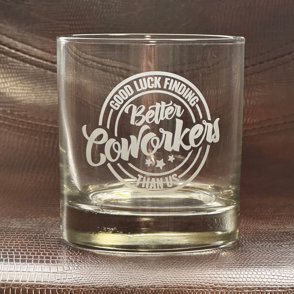 Etched Rocks Glass | Gifts for Friends, Family & Coworkers