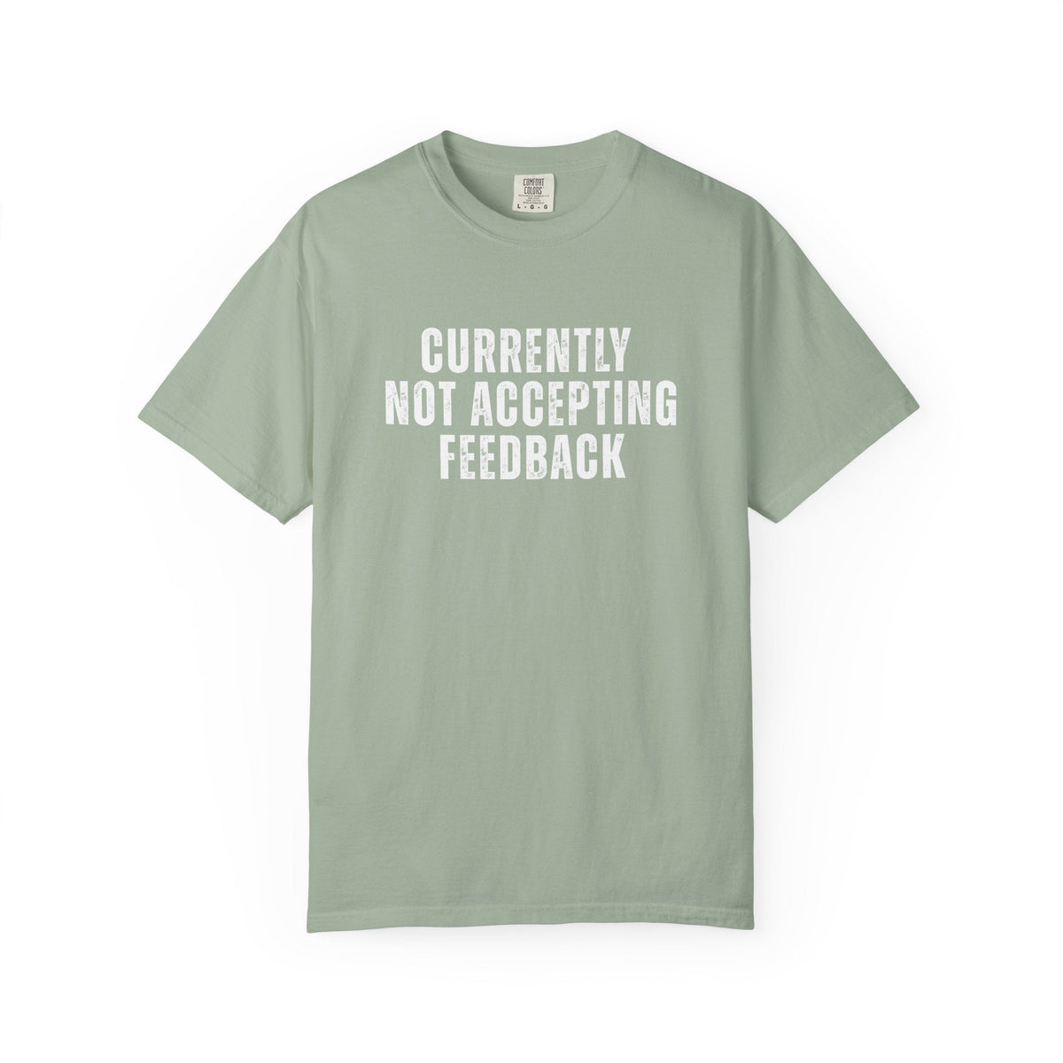 Currently not Accepting Feedback Comfort Colors Snarky T-Shirt - Samantha Cade Collection