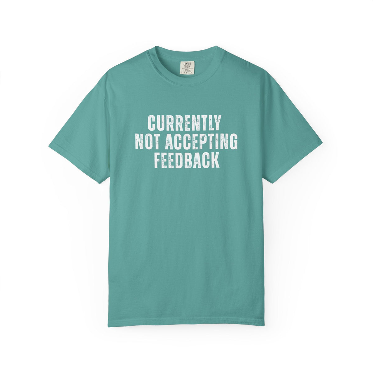 Currently not Accepting Feedback Comfort Colors Snarky T-Shirt - Samantha Cade Collection