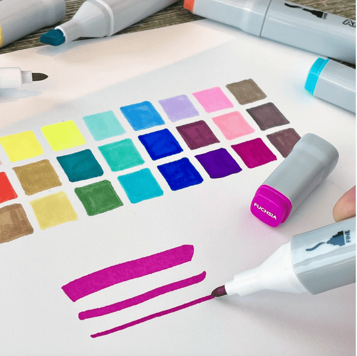 Dual-Tip Alcohol Markers, 30 Markers - Samantha Cade Collection
