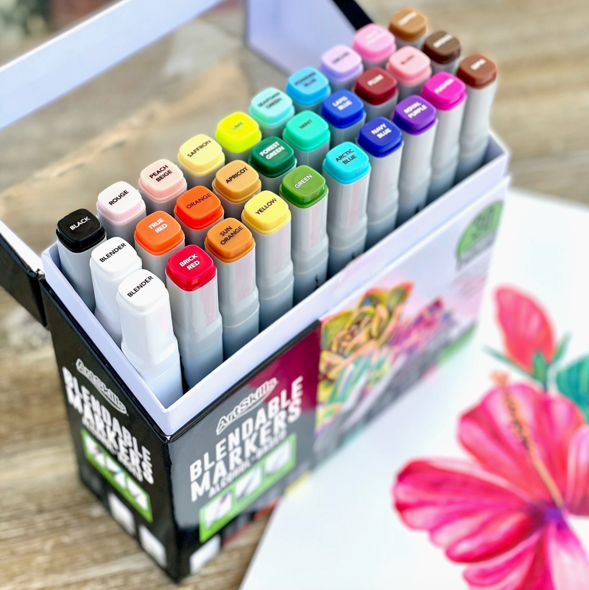 Dual-Tip Alcohol Markers, 30 Markers - Samantha Cade Collection
