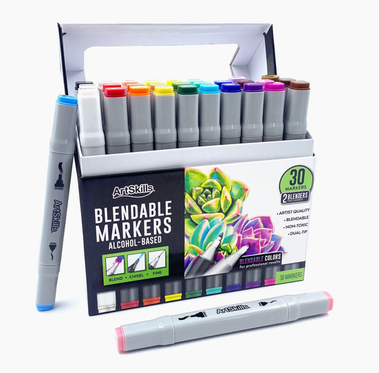 Dual-Tip Alcohol Markers, 30 Markers - Samantha Cade Collection