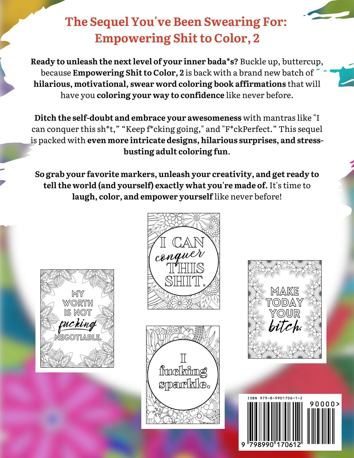 Empowering Sh*t to Color 2 - Adult Curse Word Coloring Book Sequel - Samantha Cade Collection