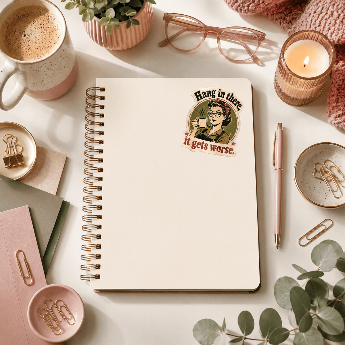 Hang in There Sticker - Samantha Cade Collection