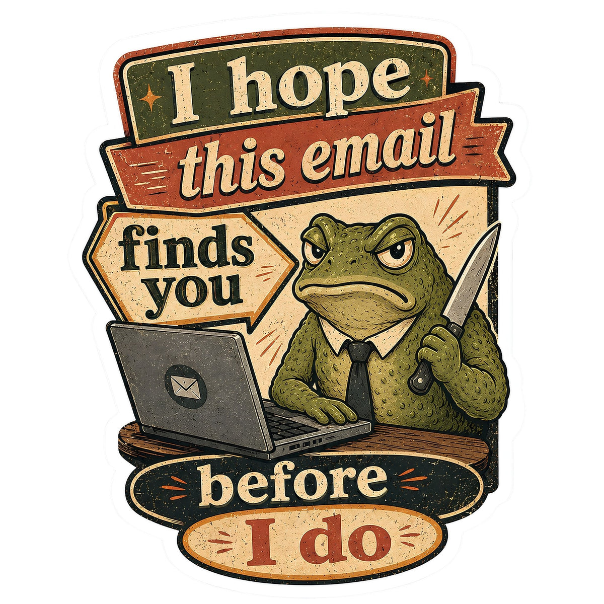 Hope This Email Finds You Before I do Sticker - Samantha Cade Collection