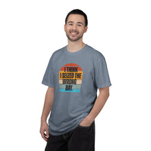 Load image into Gallery viewer, I Think I Seized The Wrong Day Retro Sunset Comfort Colors Snarky T-Shirt - Samantha Cade Collection
