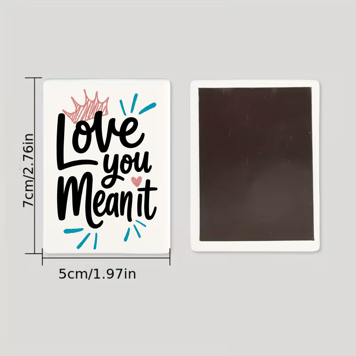 Love you, Mean it | Ceramic Magnet - Samantha Cade Collection