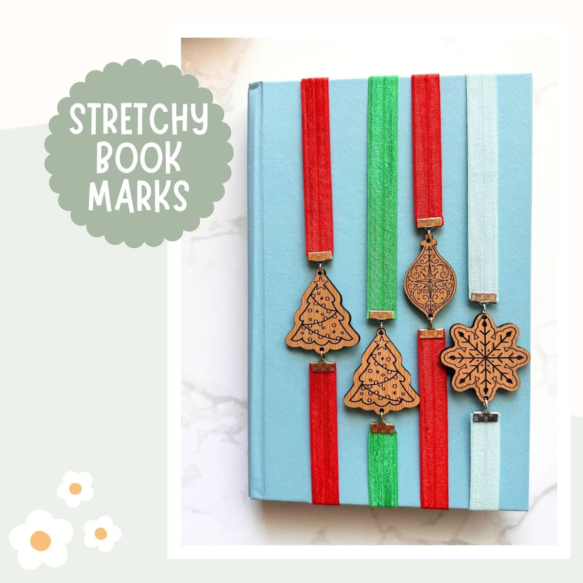 Personalized Stretchy Book Band Bookmark - Samantha Cade Collection