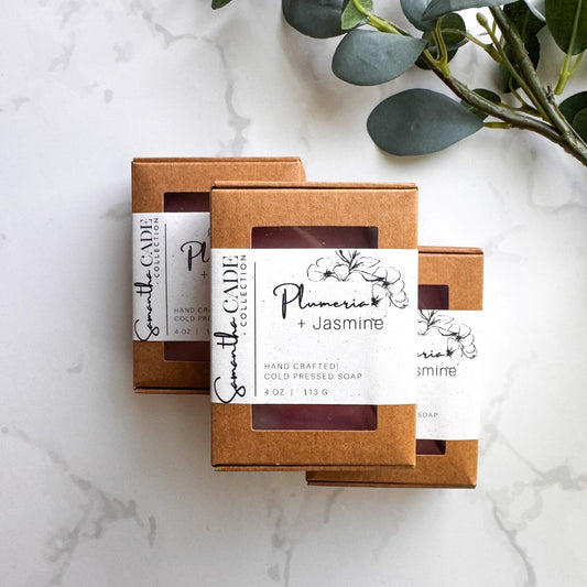 Plumeria + Jasmine Cold-Process Soap - Samantha Cade Collection