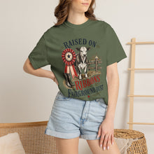 Load image into Gallery viewer, Raised on Ribbons &amp; Fairground Dust Comfort Colors Shirt, County Fair Western Graphic Tee - Samantha Cade Collection
