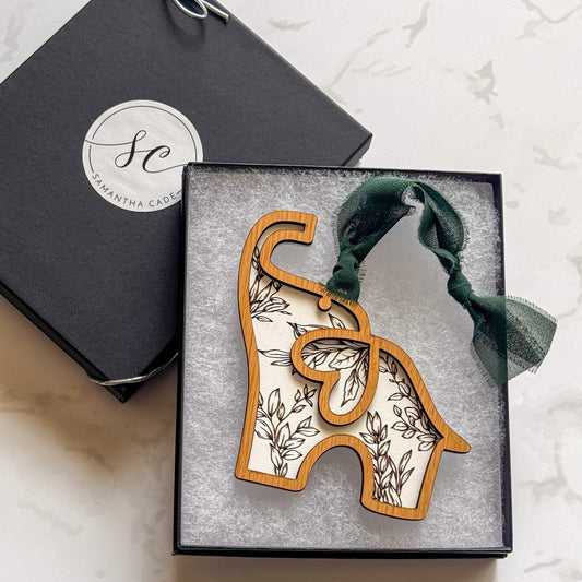 Sisterhood Elephant Ornament | Unity • Strength • Support Story Card - Samantha Cade Collection