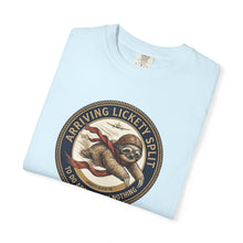 Load image into Gallery viewer, Sloth 'Arriving Lickety Split' Vintage Badge T-Shirt - Samantha Cade Collection
