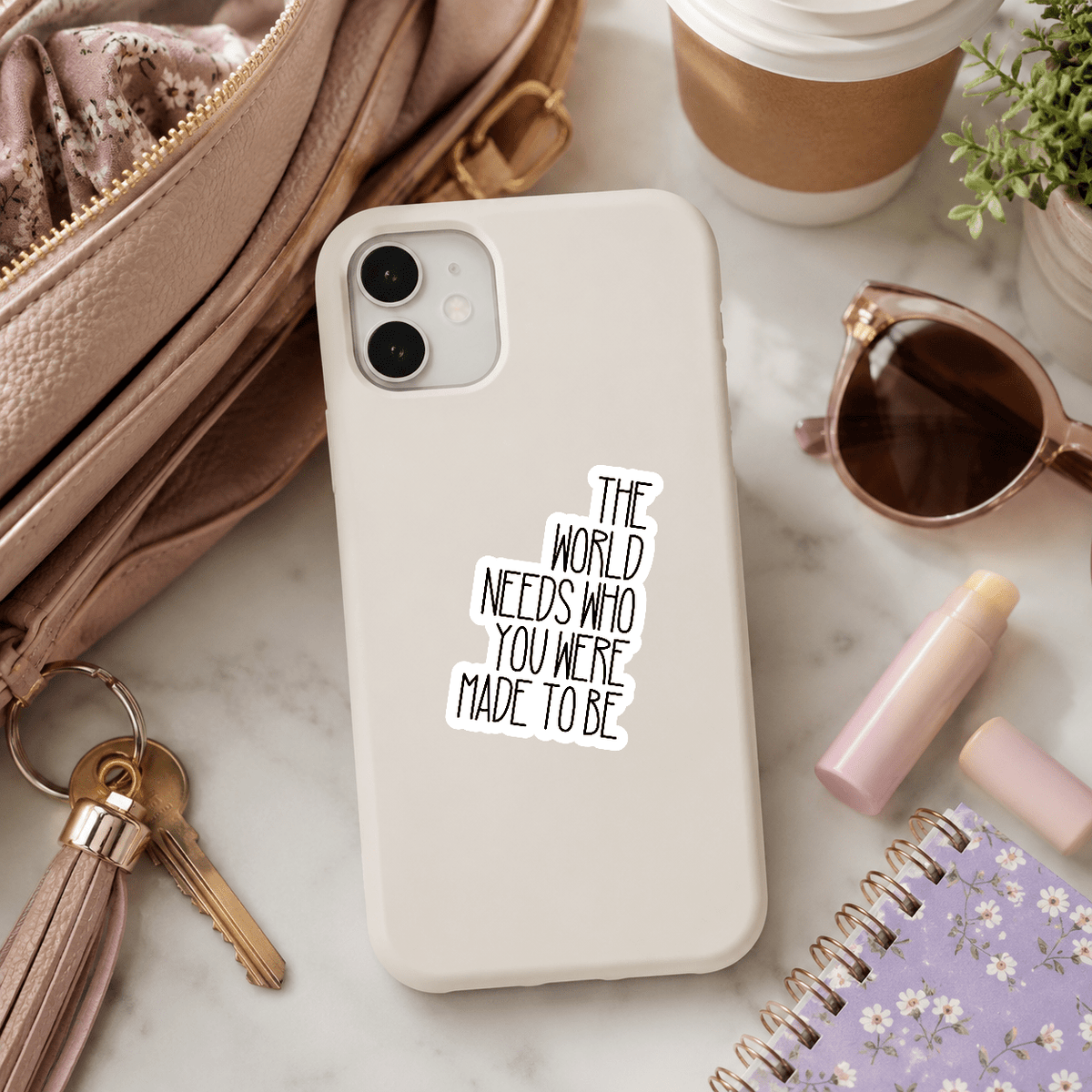 The World Needs Who You Were Made to Be Sticker - Samantha Cade Collection