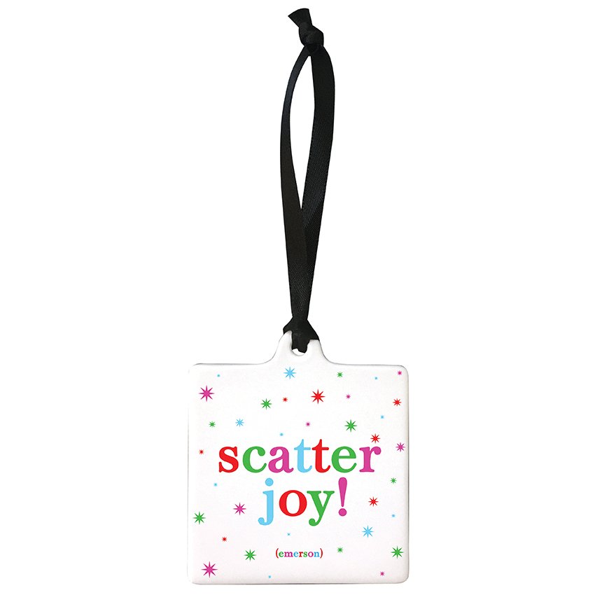 Ceramic Ornament- Scatter Joy (Emerson) - Samantha Cade Collection