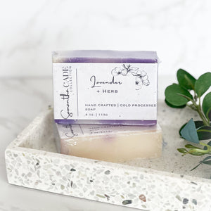 Lavender + Herb 4oz Cold Process Soap - Samantha Cade Collection