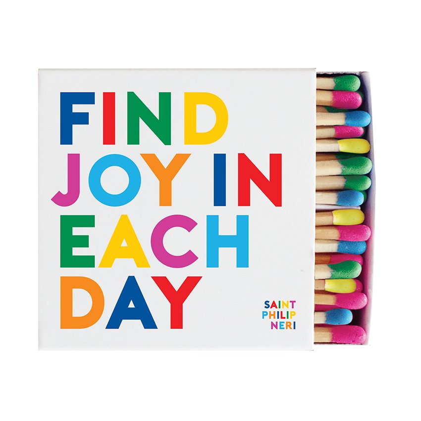 Matchboxes - Find Joy In Each Day (Saint Philip Neri) - Samantha Cade Collection