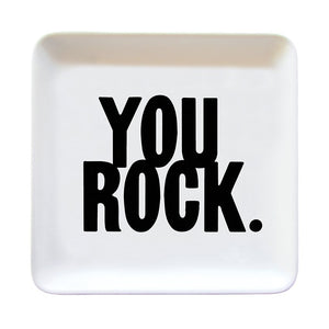 Trinket Dishes - You Rock. (Saying) - Samantha Cade Collection